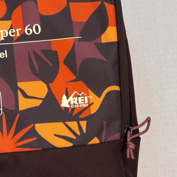 REI Co-op Roadtripper 60 Liter Duffel Bag Adventure Travel Sol Geo Raisin NEW - Picture 4 of 9